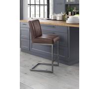 Julian Bowen Set Of 2 Broolyn Barstools Brown