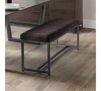 Julian Bowen Brooklyn Upholstered Bench - Charcoal
