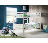 Julian Bowen Camden Dove Grey & Surf White Bunk Bed w/ Premier Mattresses Single