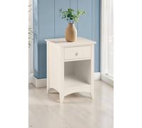 Cameo One Draw Bedside - Stone White
