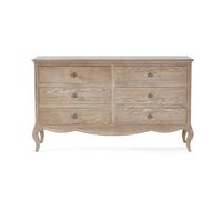 Julian Bowen Camille 6 Drawer Wide Chest, Brown