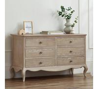 Julian Bowen Camille Wide 6 Drawer Chest - Oak