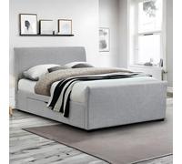 Julian Bowen Capri Storage Bed, Double, Light Grey - W145 x D207cm