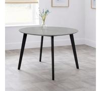 Julian Bowen Casa Round Dining Table - Grey/black