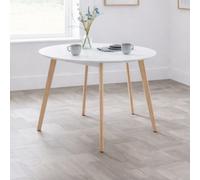 Julian Bowen Casa Round Dining Table White/oak