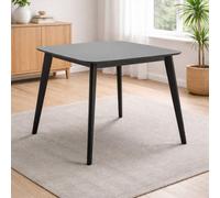 Julian Bowen Casa Square Dining Table Grey/black