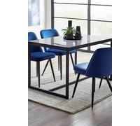 Julian Bowen Waylen Glass 4 Seater Dining Table - Black