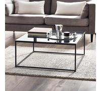 Julian Bowen Chicago Square Coffee Table Smoked Glass