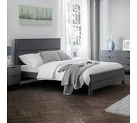Julian Bowen Chloe 150Cm King Grey Wooden Bed