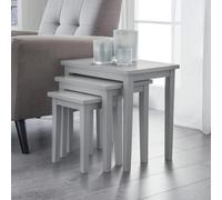 Julian Bowen Grey Wood Cleo Nest of Tables