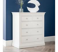 Julian Bowen Clermont 3+2 Drawer Chest - Surf White