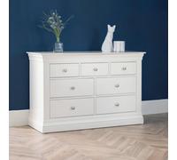Julian Bowen Clermont 4+3 Drawer Chest - Surf White