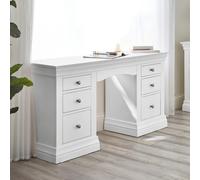 Julian Bowen Clermont 6 Drawer Dressing Table - White