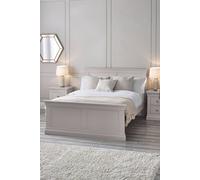 Julian Bowen Clermont 150cm King Bed - Light Grey, Grey