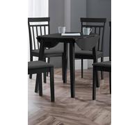 Julian Bowen Coast Ext 4 Seater Round Dining Table - Black
