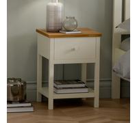 Julian Bowen Coxmoor 1 Drawer - Ivory And Oak