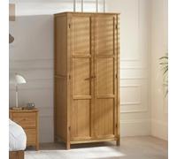 Julian Bowen Coxmoor 2 Door Wardrobe With Shelf - Solid Oak