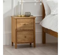Julian Bowen Coxmoor 2 Drawer Bedside - Oak