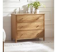 Julian Bowen Coxmoor 3 Drawer Chest - Solid Oak