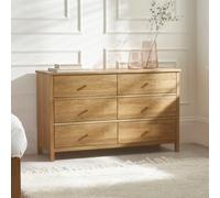 Julian Bowen Coxmoor 6 Drawer Chest - Oak
