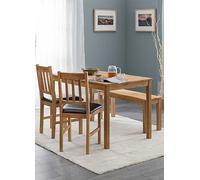 Julian Bowen Coxmoor Oak Rectangular Dining Table White