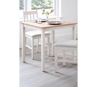 Julian Bowen Coxmoor Square Dining Table 75Cm White & Oak