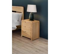 Curve Bedside - Oak