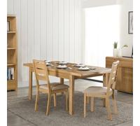 Julian Bowen Curve Set of 2 Oak Dining Chair - Wood - Wilko