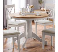 Julian Bowen Davenport Oak/elephant Grey Round Pedestal Table