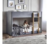 Julian Bowen Daytona Single Grey Velvet Bunk Bed Julian Bowen Grey Single