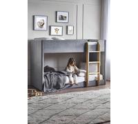 Julian Bowen Daytona Grey Velvet Bunk Bed - Size: Single - Wilko