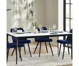 Julian Bowen Dexter 6 Seater Dining Table - White