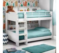 Julian Bowen Domino White Bunk Bed - Size: Single - Wilko