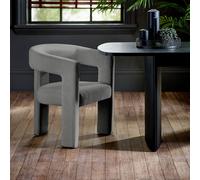 Julian Bowen Elara Grey Chenille Upholstered Chair, Grey