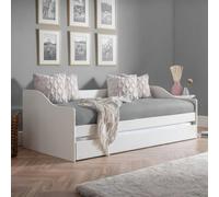 Julian Bowen Elba 90Cm Single White Daybed With Pull-Out Trundle