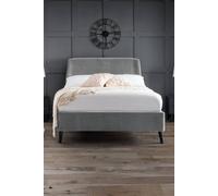 Julian Bowen Frida Curved Velvet Bed Double Grey