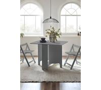 Julian Bowen Gatan Small Gateleg Table With 2 Chairs - Grey, Grey