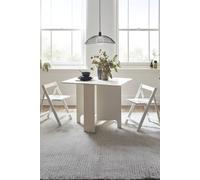 Julian Bowen Gatan Small Gateleg Table With 2 Chairs - White, White
