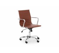 Julian Bowen Gio Black, Ivory and Brown Faux Leather Office Chair