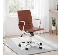 Julian Bowen Gio Brown & Chrome Office Chair