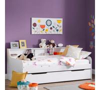 Julian Bowen Grace 90Cm Single White Daybed With Pull-Out Trundle