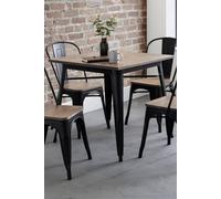 Julian Bowen Grafton 4 Seater Square Dining Table - Mocha