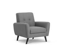 Julian Bowen Grey Fabric Monza Arm Chair