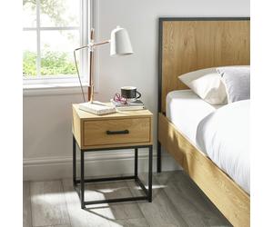 Julian Bowen Harlow 1 Drawer Chest - Brown