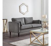 Julian Bowen Hayward 2 Seater Grey Chenille Sofa - Wilko