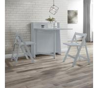 Julian Bowen Helsinki Compact Folding Light Grey Dining Set