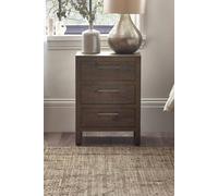 Julian Bowen Heritage 3 Drawer Bedside - Cashew Pine