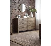 Julian Bowen Heritage 6 Drawer Wide Chest in Brown Julian Bowen Brown