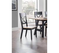 Julian Bowen Hockley Set of 2 Dining Chair - Black - Wilko