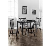 Julian Bowen Hudson Dining Table - Black, Black